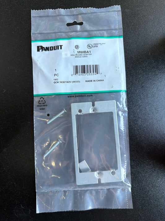 Panduit MWBA1 Wallboard Adapter Single Gang